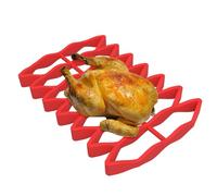 Rotisserie Rack For Oven - Silicone Holder for Oven Roasted Chicken, Draining Baking Tray for Meat Chicken Turkey Pizza Vegetables Fish | Household Accessory For Cakes