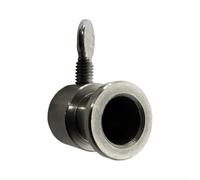 Rotisserie Skewer Holder Set Chrome Iron BBQ Grill Accessory for Even Cooking Stable Rotation 8x8mm Rod Compatible 2-6 Pieces(2pcs)