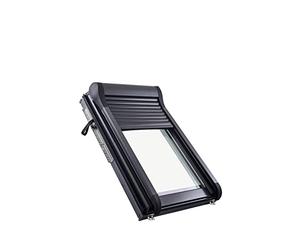 Roto Original External Roller Shutter ZRO Manual Anthracite Metallic Double-Walled Aluminium Slats External Roller Shutter Roof Windows Series Designo R6/R8 Size 094/118 | 09/11