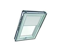 Roto Original Pleated Blind ZFA Roof Windows Guide Rail Silver Folding Blind Roof Windows Series Designo R6/R8, i8 and Classic K 64/84 Size 074/140 | 07/14 Colour White