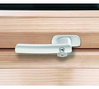 Roto Original Window Handle, Window Handle for roof Windows of the Series R6 and R8 Wood, Lockable with Key, Colour: White
