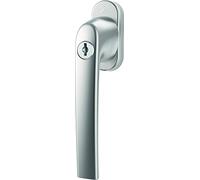 Roto Samba Window Handle Lockable 40 Nm Natural Silver with Screws Square Pin 7 x 37 mm