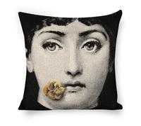 ROTOOY Lina Cavalieri Artificial Linen Throw Pillow Case, Decorative Cushion Cover Square Art Personalized Eye,Only Includes Pillowcase,18"x18"(45X45cm), A31