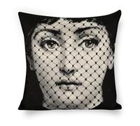 ROTOOY Lina Cavalieri Artificial Linen Throw Pillow Case, Decorative Cushion Cover Square Art Personalized Eye,Only Includes Pillowcase,18"x18"(45X45cm), S (13)
