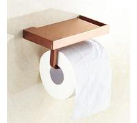 ROTOOY Toilet Paper Holders Copper Mobile Phone Paper Towel Holder Toilet Paper Holder Bathroom Mobile Phone Tissue Box Toilet Roll Holder Rose Gold