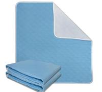 ROTOPATA Incontinence Bed Pads Waterproof Washable, Highly Absorbent Bed Wetting Sheets, Reusable Mattress Pad Protector for Adults Elderly Kids, Child and Pets Potty Training (4pcs, 86 cm x 91 cm)