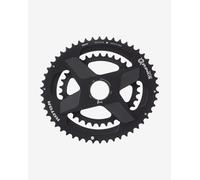 Rotor Aldhu 3D+ QRings Spidering Aero Chainrings Black - 50/34