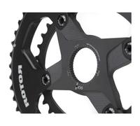 Rotor Q-ring 107 Bcd 4b Oval Inner Chainring 37t Black
