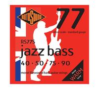 Rotosound Jazz Bass 77 Monel Flatwound Short Scale Bass Strings - 40 50 75 90 Ga
