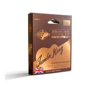 Rotosound Jumbo King Acoustic Guitar Strings 10-50 Pack of 3 JK10-3 | 6-string set made of 92/8 phosphor bronze, Extra Light .010" to .050", pack of 3, Made in UK.