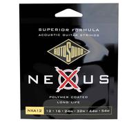 Rotosound NEXUS Coated Phosphor Bronze 12-54 Acoustic Guitar Strings, Light