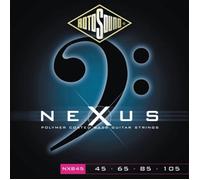 Rotosound NXB45 Black Coated Type 52 Medium Gauge Roundwound Bass Strings (45 65 85 105),White Black Red Blue