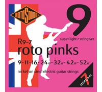 Rotosound R9-7 Nickel Super Light Gauge 7 String Electric Guitar Strings (9 11 16 24 32 42 52)