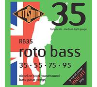 Rotosound RB35 Nickel Medium Light Gauge Roundwound Bass Strings (35 55 75 95)