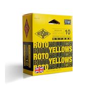 Rotosound 'Roto Yellows' 10-46 Ten Set Multipack. Regular Gauge Nickel Electric Guitar Strings (Pack of 10), R10-10