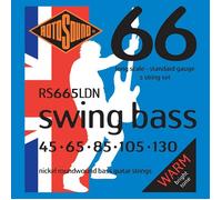 Rotosound strings for electric bass SWING 66 NICKEL ROUNDWOUND 5-str. RS665LDN Nickel Standard 45-105, White Black Red Blue