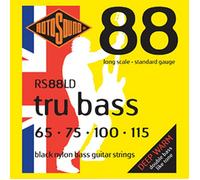 Rotosound RS88LD 'Tru Bass' Black Nylon Flatwound 4-String Bass strings 65-115