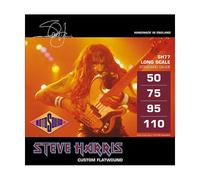 Rotosound SH77 Monel 'Steve Harris' Gauge Flatwound Bass Strings (50 75 95 110), White Black Red Blue, Small Medium Large X-Large 2X-Large