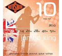 Rotosound Strings JK for Acoustic Guitar JUMBO KING 6-str. JK10 Extra Light 10-50