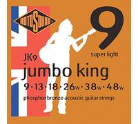 Rotosound Strings JK for Acoustic Guitar JUMBO KING 6-str. JK9 Super Light 9-42