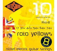 Rotosound R Roto electric guitar 7 to 12-str. nickel-plated set 8-string Regular 10-74 R10-8