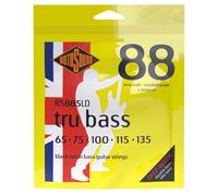 Rotosound Tru Bass Flatwound Black Nylon 65-135 5-String Bass Strings, RS885LD