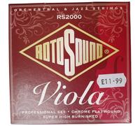 Rotosound Viola Strings Flatwound Chrome Professional Set RS2000 CLEARANCE
