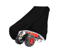 Rototiller Cover Waterproof Heavy Duty Universal Garden Tiller Cover for Outdoor Storage with Elastic Band (Black, L51in x W23in x H51in (L130 x W59 x H130cm))