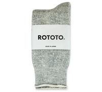 ROTOTO Double Face Merino Wool Crew Socks - Grey - Small
