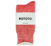 ROTOTO Double Face Merino Wool Crew Socks - Red - Small