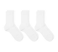 RoToTo Organic Daily Ribbed Crew Sock - 3 Pack White
