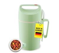 ROTPUNKT 850ml Food Flask | Thermal Vacuum Insulated + Spoon | Hot 12h, Cold 20h | Leakproof | Wide opening | BPA free | Hot Food Container with lid for soup, meal prep, work packed lunch - green