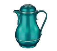 ROTPUNKT Insulated Jug 830 Christa 1.2 L | Dual Function Twist Cap | BPA Free - Healthy Drinking | Made in Germany | Keeps Hot for 24h / Cold for 36h | Original Rosalin Glass Liner - Green