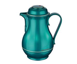ROTPUNKT Insulated Jug 830 Christa 1.2 L | Dual Function Twist Cap | BPA Free - Healthy Drinking | Made in Germany | Keeps Hot for 24h / Cold for 36h | Original Rosalin Glass Liner - Green