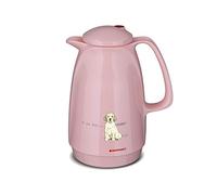 ROTPUNKT Maria HESKINS Edition Thermos Jug 220 Bella 1.0 L Dual-Function Screw Cap BPA-Free Healthy Drinking Made in Germany Warm and Cold Glass Insert Labrador Flamingo