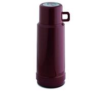 ROTPUNKT Thermal Flask jesper604 1.0L | Made in Germany with Original Rosalin Glass Liner | BPA-Free PP, Vacuum Insulated Coffee Pot Keeps Hot 20+ Hours | Hygienic Screw-Top (Maroon)
