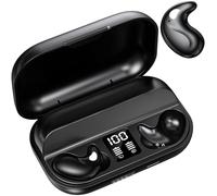 ROTRES Mini Invisible Smallest Headphones Bluetooth In-Ear Wireless for Sleeping Wireless Sleep Earbuds,Noise Cancelling Headphones for Small Ears Sleep Headphones Side Sleepers (Black)