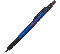 rOtring 500 Mechanical Pencil | 0.5mm HB Lead | Blue hexagonal plastic barrel a