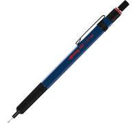 rOtring 500 Mechanical Pencil | 0.5mm HB Lead | Blue hexagonal plastic barrel a