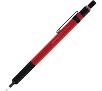 rOtring 500 Mechanical Pencil | 0.5mmHB Lead | Red hexagonal plastic barrel and