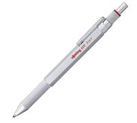 600 3-in-1 Multicolour Pen and Mechanical Pencil | Black & Red Ballpoint Pen Tips | 1 Mechanical Pencil Tip (0.5mm) | Silver Barrel