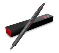 Rotring 600 Ballpoint Pen | Medium Point | Black Ink | All-Metal Body Pen | Dark Stone | Non-Slip Knurled Grip & Hexagonal Barrel | Refillable