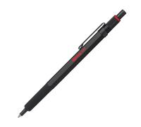 rOtring 600 Ballpoint Pen | Medium Point | Black Ink | Black Barrel with Non-Slip Knurled Grip | Refillable