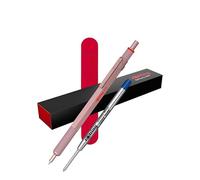 rOtring 600 Ballpoint Pen Set - Rose Gold | Metal Body | Black Ink Refillable Pen + Extra Blue Refill | Premium Gift Box | Knurled Grip | Professional Writing Tool
