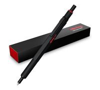 Rotring 600 Gel Pen | 0.55 mm | Black Ink | Black Metal Body Pen | Non-Slip Knurled Grip & Hexagonal Barrel | Refillable