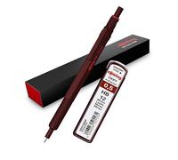 rOtring 600 Mechanical Pencil | HB Lead, 0.5 mm | All-Metal Body Propelling Pencil | Chocolate Truffle | Set with extra 0,5mm Lead Refills