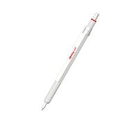 rOtring 600 Metallic Ballpoint Pen | Medium Point | Black Ink | Pearl White Barrel with Non-Slip Knurled Grip | Refillable | 1 Count