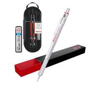 rOtring 600 Silver 0.7 mm Mechanical Pencil in a Gift Box+ Rapid Adjustment Compass 360 mm (Compact) + HB 0.7 mm Leads