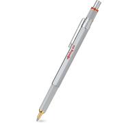 rOtring 800 Ballpoint Pen | Medium Point | Black Ink | Silver Barrel | Refillab