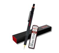 rOtring 800 Mechanical Pencil 0.5mm 1904447 - Black with extra Tikky Lead Refills, HB - 0.5mm